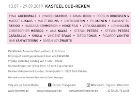 Kunstproject - 'COME CLOSER' | 13 juli - 29 september 2019 (flyer p2 onder)