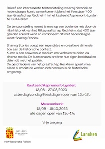 Art Project - 'SHARING STORIES - deel 1' | 12 August - 27 August 2023 (flyer p2)